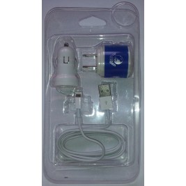 KIT CARGADOR APPLE IPHONE 5G/ IPHONE 5S/ IPHONE 5C ESTILO NUEVO CALIDAD ORIGINAL AZUL