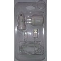 KIT CARGADOR APPLE IPHONE 5G/ IPHONE 5S/ IPHONE 5C ESTILO NUEVO CALIDAD ORIGINAL BLANCO