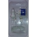 KIT CARGADOR APPLE IPHONE 5G/ IPHONE 5S/ IPHONE 5C ESTILO NUEVO CALIDAD ORIGINAL AZUL