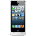 ESTUCHE FLIP COVER-CARGADOR BATERIA IPHONE 5G/ IPHONE 5S/ IPHONE 5C BLANCO