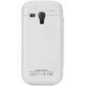 ESTUCHE FLIP COVER-CARGADOR BATERIA SAMSUNG GALAXY S III MINI I8190 BLANCO
