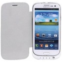 ESTUCHE FLIP COVER-CARGADOR BATERIA SAMSUNG GALAXY S III I9300 (BLANCO)