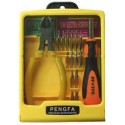 JUEGO DESTORNILLAR 14 PUNTAS CAMBIABLES + CORTADORA PENGFA 8906