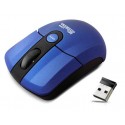 MOUSE OPTICO INALAMBRICO AZUL KLIPX MINI 1600 DPI KMO-330A