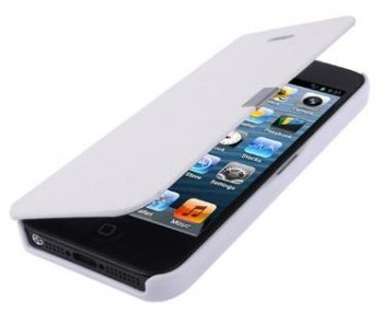 ESTUCHE FLIP COVER APPLE IPHONE 5G/ IPHONE 5S BLANCO