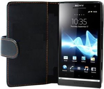 ESTUCHE FLIP COVER SONY XPERIA S LT26 NEGRO