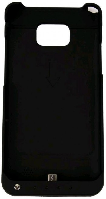ESTUCHE FLIP COVER-CARGADOR BATERIA SAMSUNG GALAXY S II I9100 NEGRO