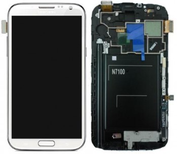 LCD COMPLETA SAMSUNG GALAXY NOTE II N7100 BLANCA