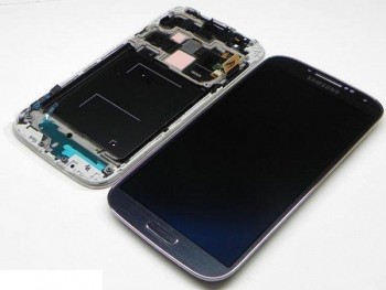 LCD SAMSUNG GALAXY S4 LTE I9505 AZUL COMPLETA ORIGINAL