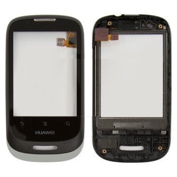 TACTIL HUAWEI U8180 NEGRA CON MARCO CALIDAD ORIGINAL 