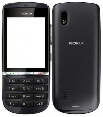 Caratula Nokia Asha 300 Negra