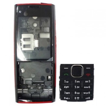 Caratula Nokia X2-00 Negra/Rojo