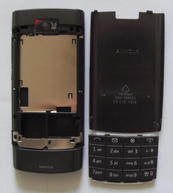 Caratula Nokia X3-02 Negra Grafito