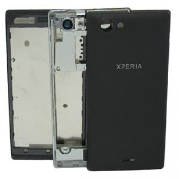 CARATULA NEGRA SONY XPERIA J ST26