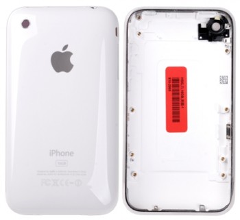 TAPA PLASTICA APPLE IPHONE 3GA/ 3GS 16 GB BLANCA