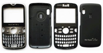 CARATULA ALCATEL OT800 TRIBE NEGRA/GRIS