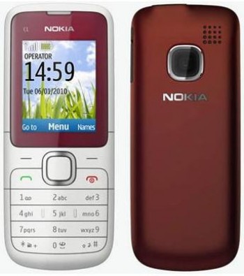 CARATULA NOKIA C1-01 ROJA