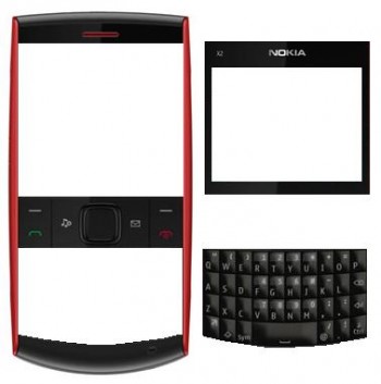 Caratula Nokia X2-01 Roja-Negro