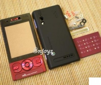 Caratula Sony Ericsson W705 Rojo