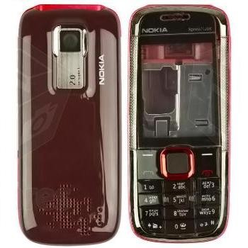 CARATULA NOKIA 5130 ROJA/ TECLADO NEGRO