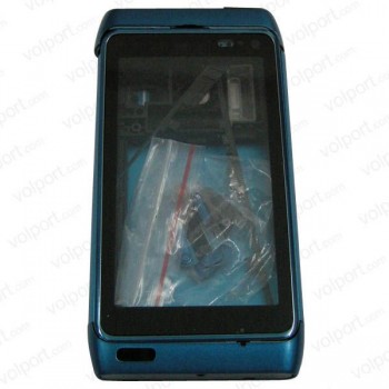 Caratula Nokia N8-00 Azul Aluminio