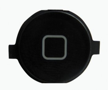 BOTON TECLADO FRONTAL IPHONE 4S NEGRO