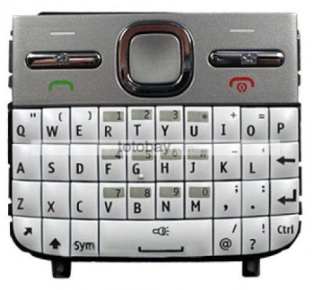 Teclado Nokia E5-00 Blanco