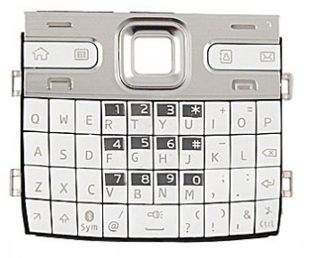 Teclado Nokia E72 Blanco
