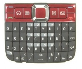 Teclado Nokia E63 Rojo