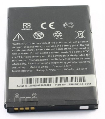 Bateria HTC BB96100 (BG32100) 35H00131-00M HTC 7/Mozart/HTC Desire Z/A7272/Vision/F5151 T-Mobile G2/T8698/GD3 T3366/A7272/T8698/A3333 A7373/A3366/G7/G11 G12/S510E/G15