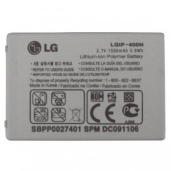 Bateria LG IP400N GT540/GM750/GW620/GW800 GW820/GW880/LGP500/EXPO GX200/KM750/MS690/P509 OPTIMUS/US670/LS670