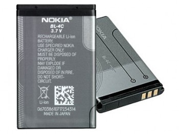 Bateria Nokia BL4C X2-00/1661/2220 6100/2650/2651/2652 3108/5100/6088/6101 6102i/6103/6125/6131 6133/6136/6170/6260 7200/7270/6126/6300 1265/1325/6066/3500c/6300i 