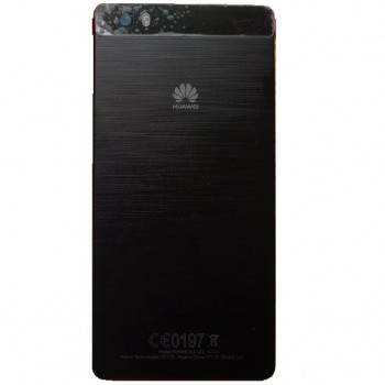 GLASS COVER NEGRO TRASERO HUAWEI P8