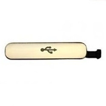 TAPITA COBERTORA USB SAMSUNG S5 SM-G900 DORADA