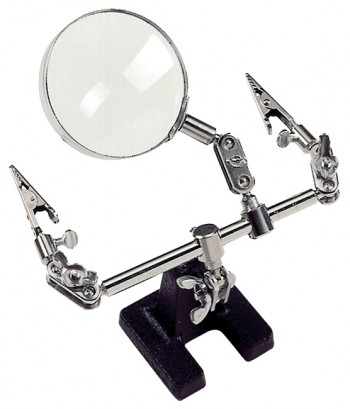 MANOS LIBRE SE MZ101 CON LUPA 4X + 2 PINZAS AJUSTABLE